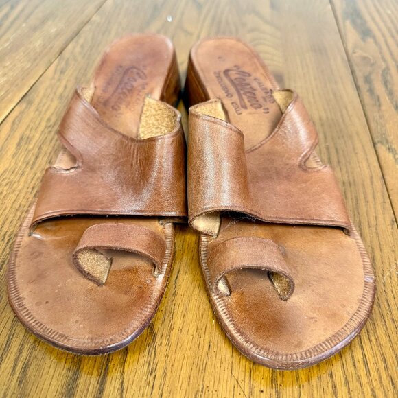 Calzado Costeno Leather sandals - Exclusivo Cali - Women's size 8 - Picture 1 of 6